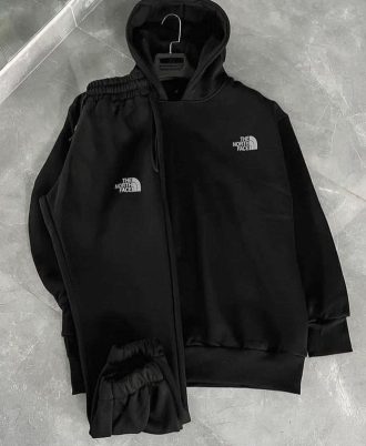 Czarny komplet dresowy Northface